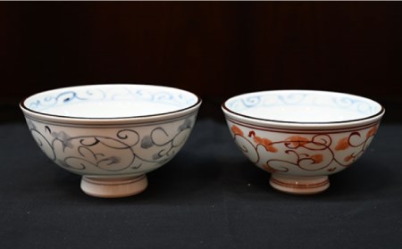 【波佐見焼】赤絵唐草 茶碗・コップ 4点セット 食器 皿 【協立陶器】 [TC97] 波佐見焼