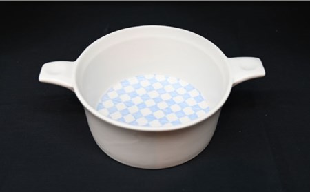 【陶器市特集】【波佐見焼】オーブンウェア グラタン皿 和市松青 3点セット 耐熱食器 オーブン可 食器 皿 【協立陶器】 [TC63] 波佐見焼