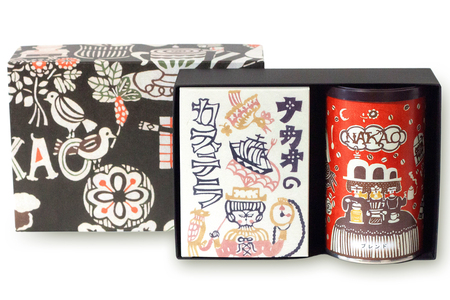 カステラ半斤×中尾珈琲缶 コーヒー [0243]