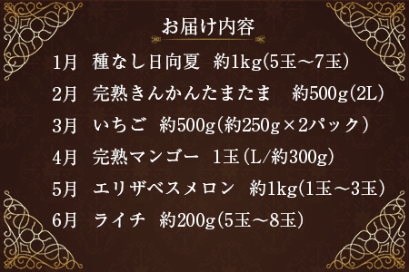 旬のフルーツ定期便 12か月コース【F113-25】