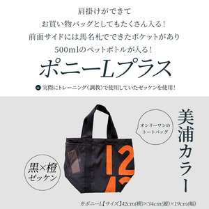 ポニーLプラス【美浦カラー】(黒×橙文字ゼッケン・ミミちゃん(黄色)) JRA 日本中央競馬会 DA-0004