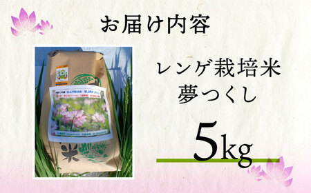 レンゲ栽培米 夢つくし 5kg 【2025年10月以降順次発送】 [ABAT001] 