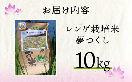 レンゲ 栽培米 夢つくし 10kg 【2025年10月以降順次発送】 [ABAT002] 