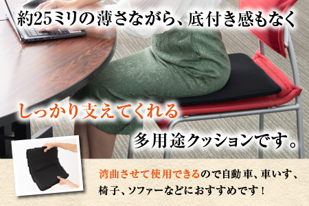 【ムレずに快適】日本製 シートクッション メディカルコンフォート 1枚 日本製 メディカルコンフォート 1枚 腰 腰痛 改善 お尻 オフィス イス 車 デスクワーク 持ち運び 座布団 永平寺町 通気性  [C-041001]