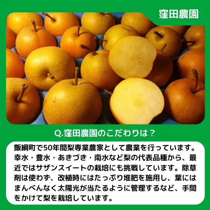 梨 朝どれ 和梨 秀品 4kg 以上 配送先は本州限定 2026年9月上旬頃から2026年10月上旬頃まで順次発送予定 窪田農園 令和8年度収穫分 除草剤不使用 長野県 飯綱町 [1468]