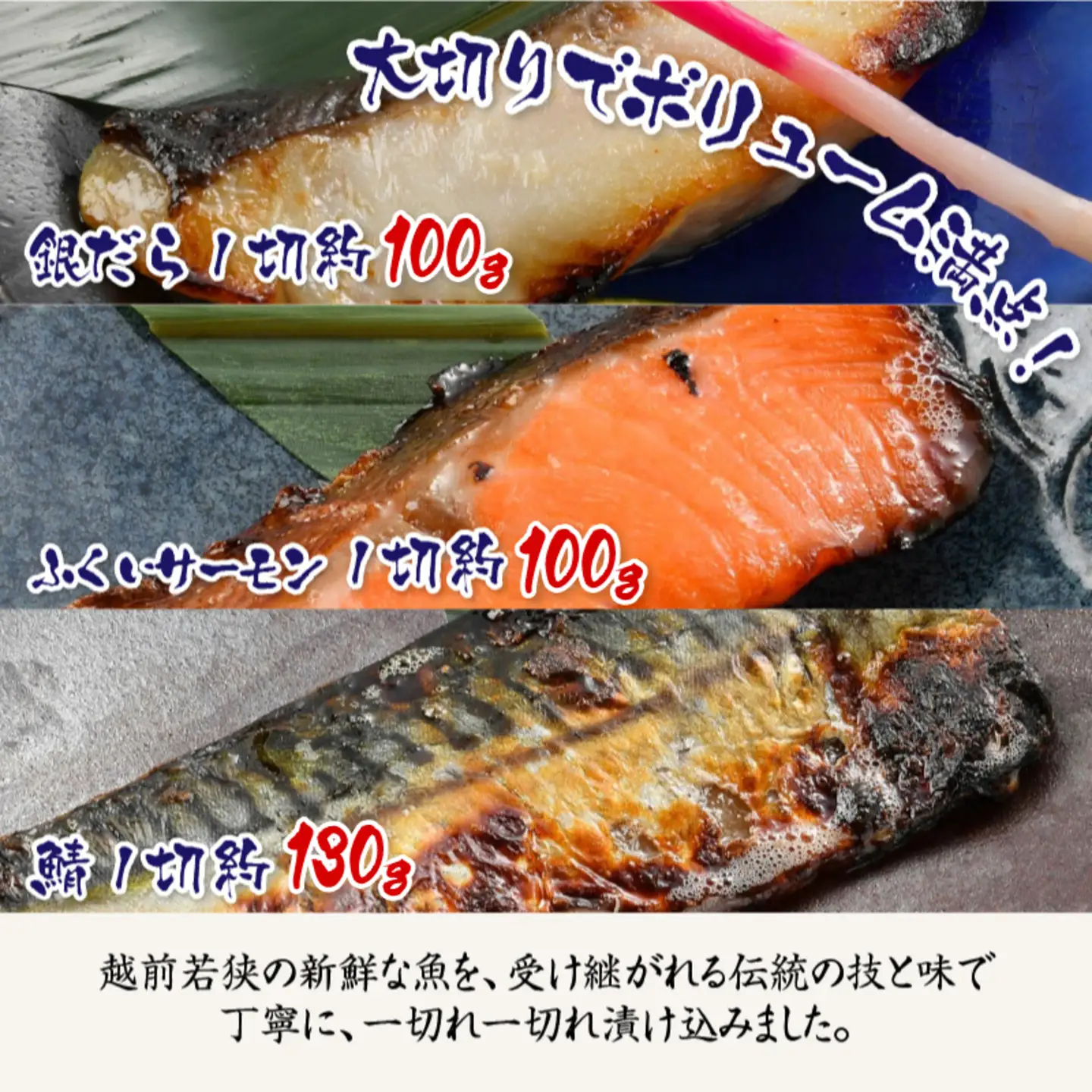 食の力セット 極（銀だら・ふくいサーモン・鯖）13種