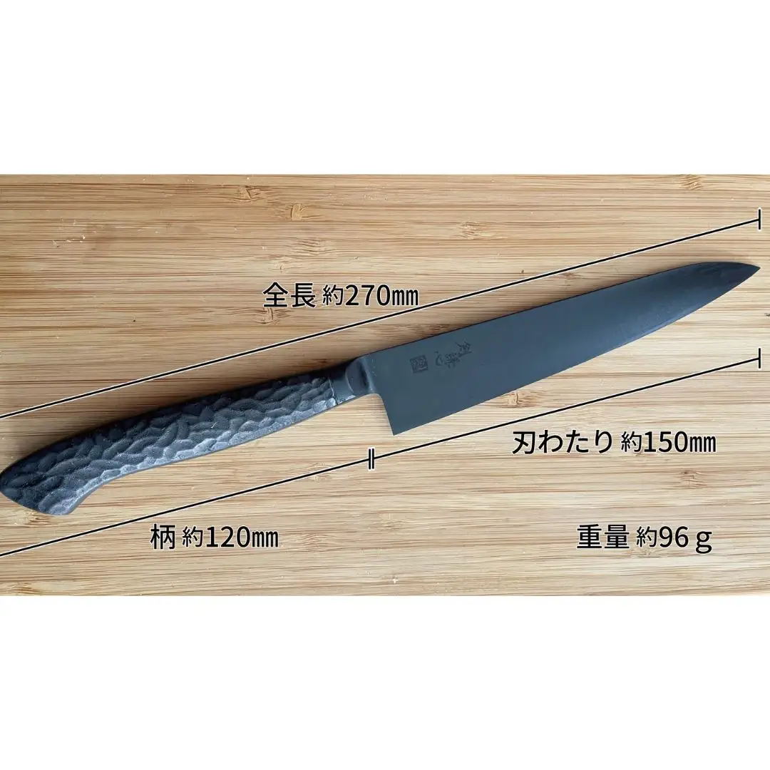 [剣謙心] ステンレス黒染クッカーナイフ キャンプ用品 アウトドア用品 キッチン用品 【033S012】