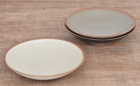【美濃焼】ソイル 深鉢（大）3色セット【金正陶器】≪土岐市≫ 食器 鉢 盛り鉢 深皿 パスタ皿 カレー皿 副菜鉢 取り鉢 ボウル サラダボウル デザートボウル ホワイト グレー ネイビー 白 灰色 紺色 セット 食器セット 送料無料 [MAK030]