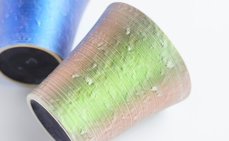 有田焼 麟 Lin ペアロックカップ【金照堂】食器 酒器 カップ ロックカップ タンブラー 2色 セット ブルー グリーン おしゃれ 上品 華やか A35-377