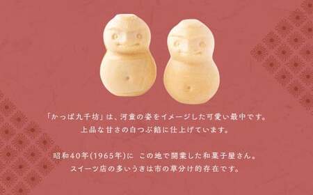 あけぼの河童菓庵 最中かっぱ九千坊 9個 (白つぶ餡) 和菓子 お菓子 モナカ 最中 つぶ餡 常温 福岡県 うきは市