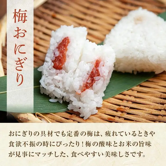 (M-21)おにぎり コシヒカリ 梅 80g×計6個 魚沼産 梅おにぎり 梅干し うめ ウメ おむすび 冷凍 こしひかり ごはん ご飯 冷凍保存 新潟県産 魚沼 国産 おやつ 夜食 精米 米 お米 こめ コメ めし徳 新潟県 南魚沼市
