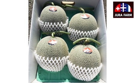 【2026年6月下旬～発送】特選 ふらの メロン 4～5玉 計約8kg 北海道 富良野市 赤肉メロン (ジュラファーム富良野) メロン フルーツ 果物 新鮮 甘い 贈り物 ギフト 道産 ジューシー おやつ ふらの ブランド 夏 