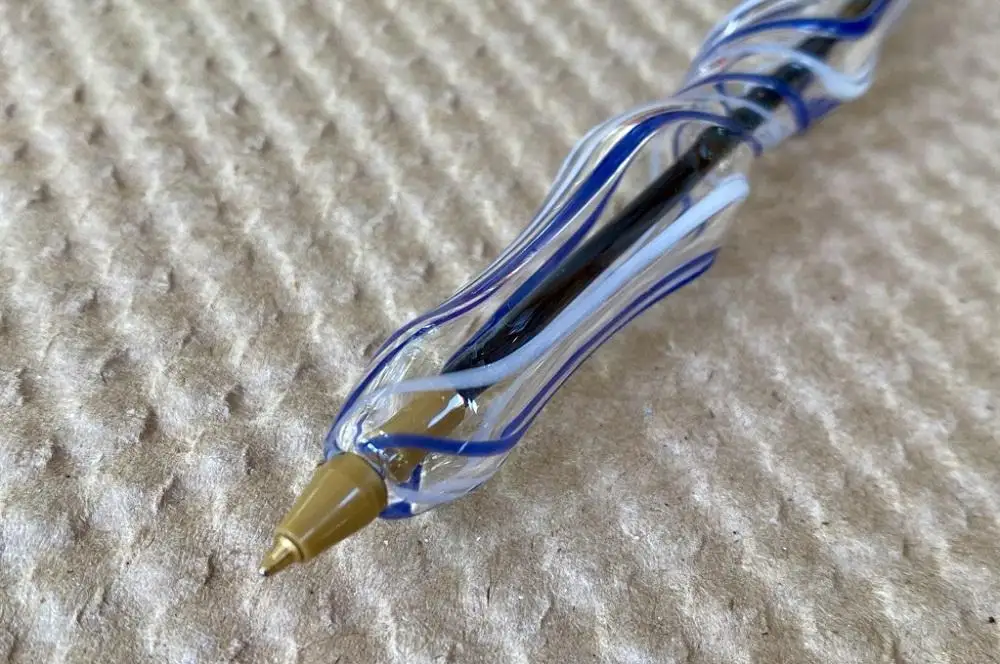 文房具 ガラスペンなのに気軽に使えてエレガントなガラスペン（青）｜ペン 文房具