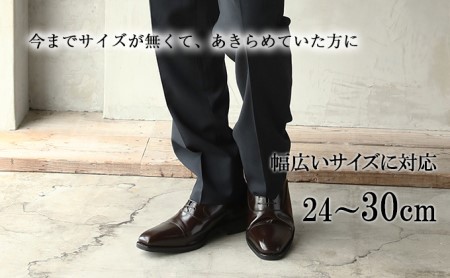 ビジネスシューズ 革靴 本革 紐靴 内羽根ストレートチップ No.K1010 25.5cm