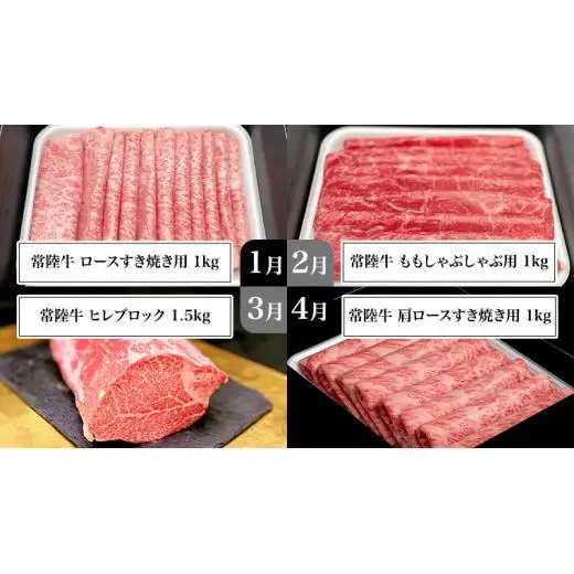 【 豪華 12回 定期便 】 最高級 A5ランク 常陸牛 贅沢コース (茨城県共通返礼品) 
