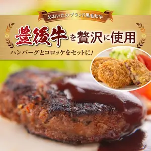豊後牛ハンバーグ（4個）＆コロッケ（10個）セット A05066