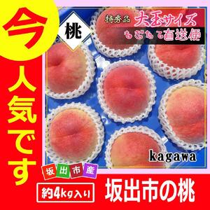 ＜滴る果汁とあふれる果肉が自慢のもも＞香川産の桃 4kgセット【先行予約・2026年6月下旬より順次発送】