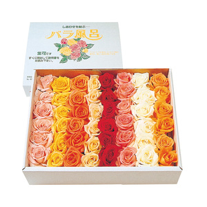 ご自宅用 バラ風呂セット（48輪）山形県産 ／ 薔薇 お取り寄せ 特産 名物 産地直送 ばら ギフト プレゼント フラワー ローズ 花 祝 贈答 記念 植物 癒し 香り 豪華 女子力 彼女 妻 母 女性 友達 コスプレ バス リラックス 撮影 国産 東北 山形　021-K-JS002