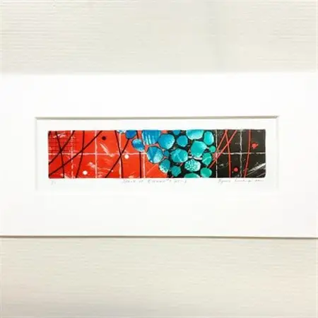 リトグラフ版画～Space of Elements[y]～ 1点　額装サイズ215mm×41mm【1340910】