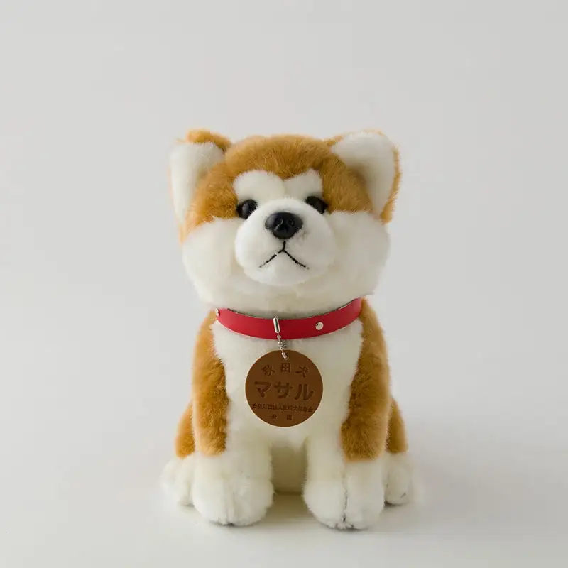 65P7302 秋田犬マサルぬいぐるみ　座りＭサイズ