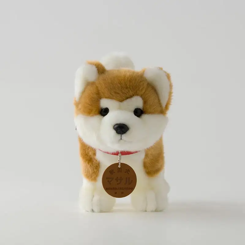 65P7303 秋田犬マサルぬいぐるみ　立ちＭサイズ