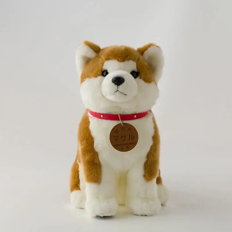 165P7307 秋田犬マサルぬいぐるみ　座りＬサイズ