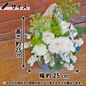 大切な人へ贈る、フラワーアレンジメント　スタンダード 【1342】