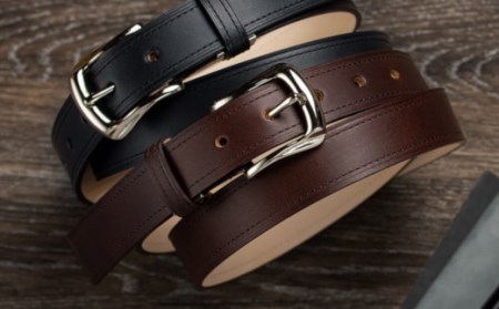 【Alt81】国内産オリジナルレザーを使用したメンズベルト(カラー：藍鉄)_0144-002-T04-1