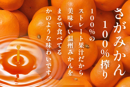 ＼工場直送／果汁100％ さがみかん100%搾り 330ml × 12本|計3960ml | 温州みかん果汁100% |ストレート|オレンジジュース|濃厚|フルーティ|鹿島市製造|人気|安心安全 |リピーター|B-245