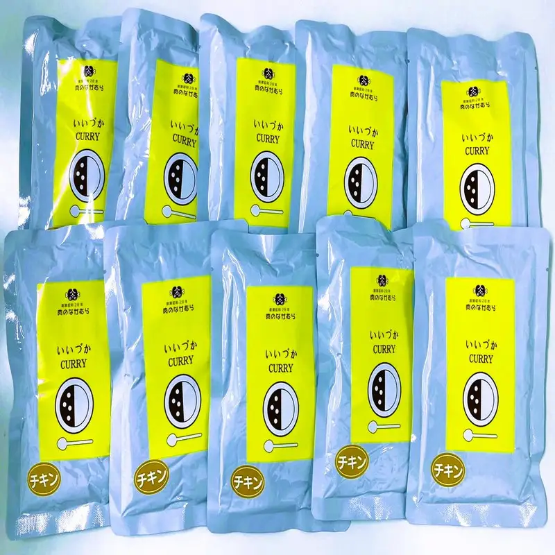 工場直売「いいづかカレー」骨付きチキン10食セット【A5-397】