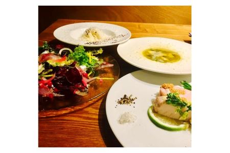 参宮橋SandoSandoのコースお食事プラン チケット お食事券 レストラン 飲食店 関東 東京 おもてなし コース料理 お祝い イベント バレンタイン ホワイトデー 【123_0459】