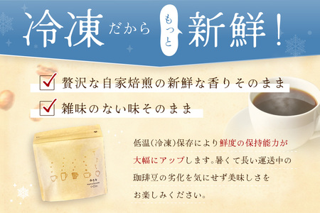 【冷凍発送】さらに鮮度にこだわった自家焙煎珈琲（170g×8袋）飲料 コーヒー 珈琲 自家焙煎 鮮度 オフィス テレワーク 小分け 単一産地 香 こだわり バレンタイン ホワイトデー 【023_1931】