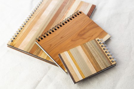 飛騨の木リングノート A5サイズ A6サイズ A7サイズ 3冊セット ノートブック 文房具 [Q1647x] 