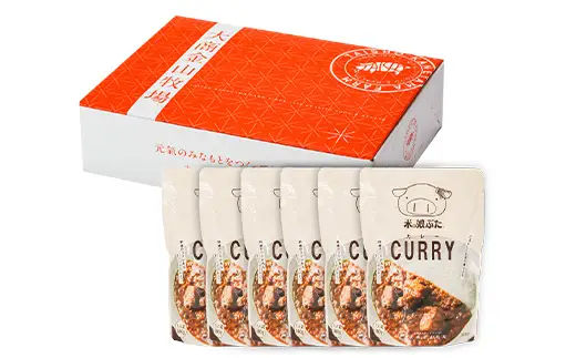 米の娘ぶたカレー 180g×6袋 豚肉 ブランド豚 高級 冷凍 レトルト 小分け 6食 お手軽 東北 山形 金山町 F4B-0823