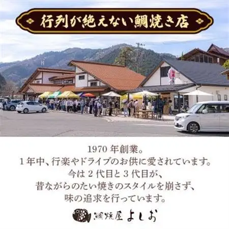 広島で行列の出来るたい焼き屋「よしおのたい焼き」(20個入り)【配送不可地域：離島】【1002652】