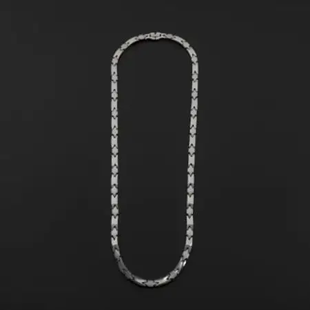 【日本製】ゲルマニウムネックレス　DN-003NL-1(シルバー)_装飾品・工芸品 ペンダント・ネックレス アクセサリー _【1258551】