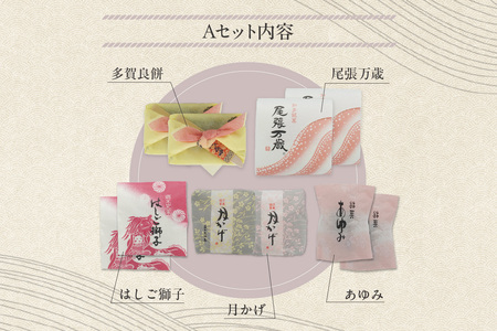郷土菓子　詰め合わせAセット 和菓子 詰合せ 詰合せ 詰め合わせ 土産 手土産 おみやげ ギフト 贈り物 プレゼント お菓子 お茶菓子 おやつ スイーツ ご当地スイーツ グルメ おもてなし 銘菓 お取り寄せ 愛知県 知多市 特産品