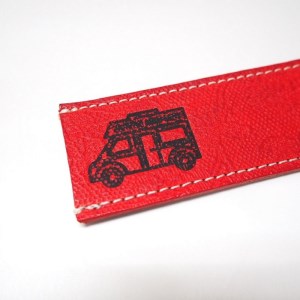 【1014-1_05】キャンピングカーロゴがお洒落！　牛革ハンドルカバー　RD