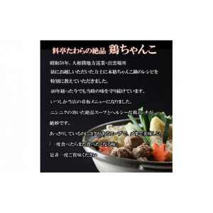 鶏ちゃんこ鍋セット　2～3人前