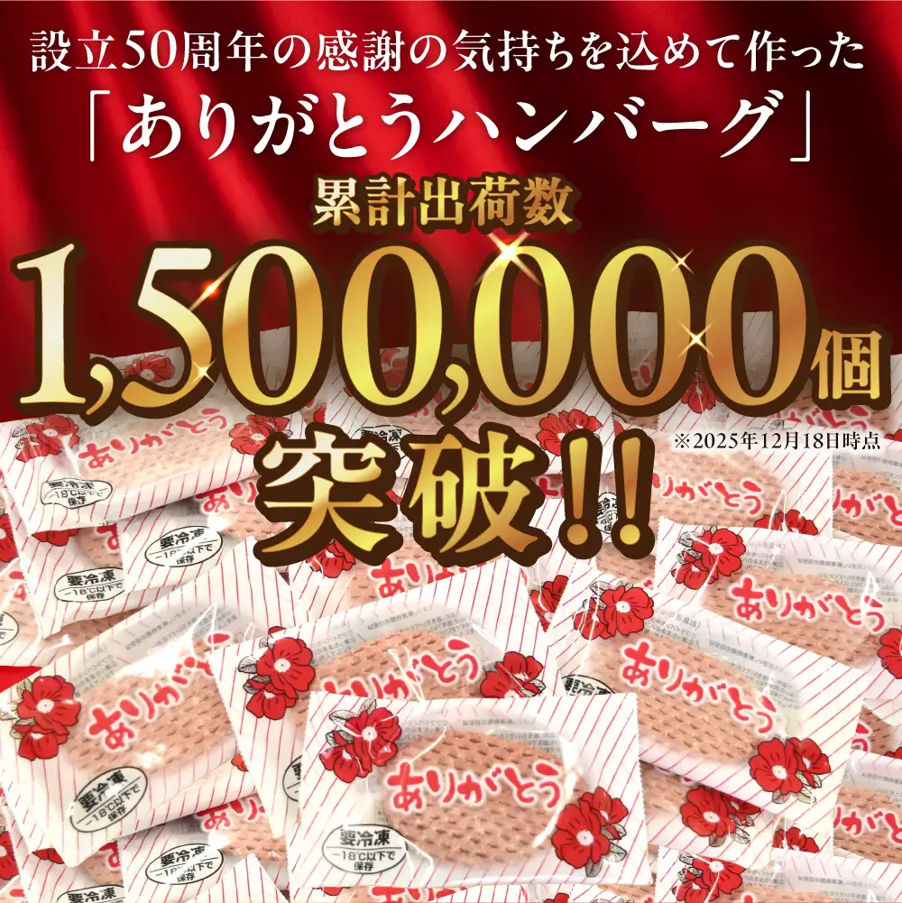 【ありがとう】ハンバーグ 6個  ありがとうハンバーグ