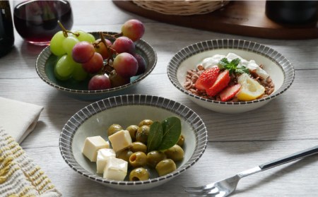 【美濃焼】MALREマルレ ボウル　2サイズ3色6点セット【EAST table】[MBS080]