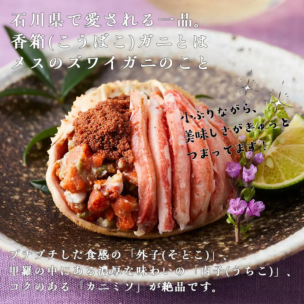 【2026年 予約受付】【訳あり】金沢港より直送！ボイル 香箱ガニ 5杯セット  2026年発送 香箱かに 蟹
