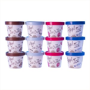 【安比高原】 アイスセット 12個入り（M-12Y） ／ アイス アイスクリーム カップ カップアイス デザート スイーツ 食べ比べ 味比べ 詰合せ 詰め合わせ セット ストロベリー いちご 苺 イチゴ チョコレート チョコ ヨーグルト バニラ 贈り物 APPI 安比高原牧場