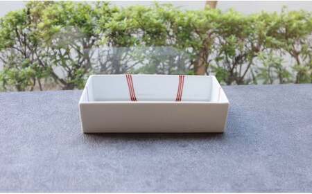 【まるふくオリジナル】有田焼 あわじ結び角鉢２個セット お正月 手描き あわじ むすび 長角皿 メインディッシュ 35000円 3.5万円 A35-463