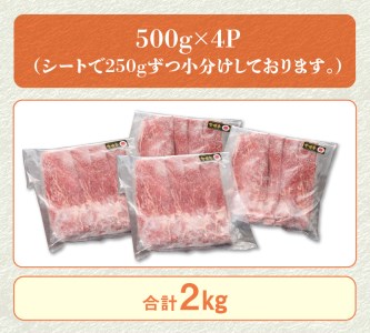 宮崎牛 モモスライス2kg N0140-YD0243