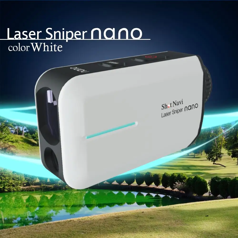 【アウトレット品】Shot Navi Laser Sniper nano（ショットナビ レーザースナイパー ナノ）＜ホワイト＞　【11218-0504】 ゴルフ 距離計