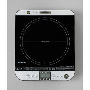IHコンロ 1口 卓上IHコンロ 1400W 対面操作式 アイリスオーヤマ 火力7段階 火力調節 お手入れ簡単 対面スイッチ付き IHC-T61 ブラック