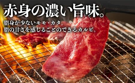 【国産黒毛和牛】モモ・カタ・カルビ焼肉セット 1kg_AC-E903_(都城市) 国産黒毛和牛 焼肉用 モモ・カタ(各300g)×1パック カルビ(400g)×1パック 冷凍配送 