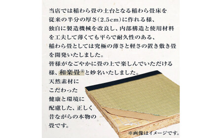 縁無和楽畳（置き畳）２畳セット