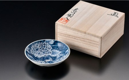 【波佐見焼】花絵盃・酒器 アジサイ 食器 皿 【青以窯】 [HD08] 波佐見焼
